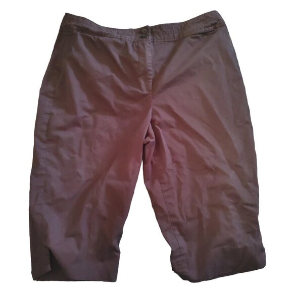 Vintage Talbot's Black Cropped Pants Capris Academia Preppy Twee Corporate Goth - Picture 1 of 7